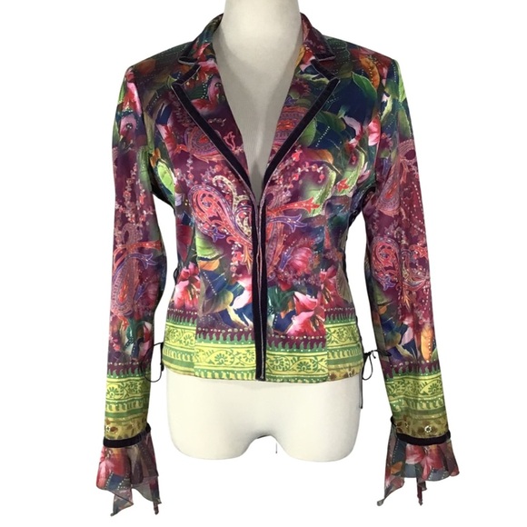 Vintage y2k vibrant jacket with lots of details - Picture 1 of 11